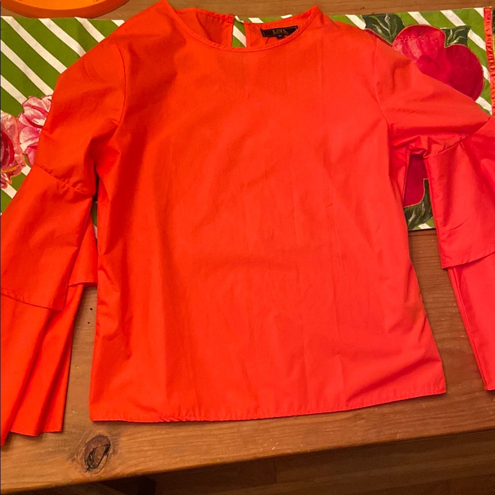 L&B Vibrant Orange Blouse
